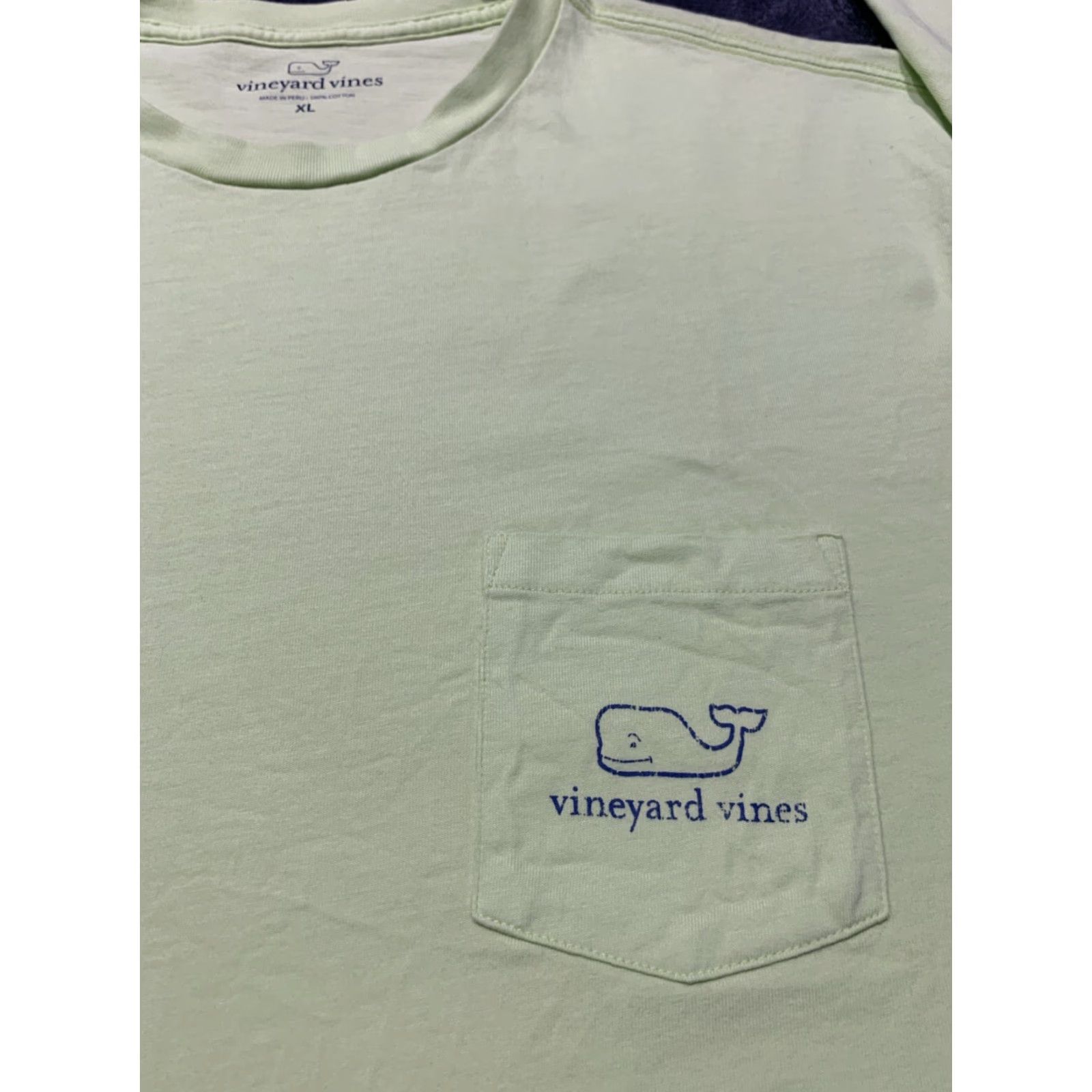 Vineyard Vines VINEYARD VINES Classic Long Sleeve T-Shirt Men's Regular XL Mint Green/Blue Size US XL / EU 56 / 4 - 4 Thumbnail
