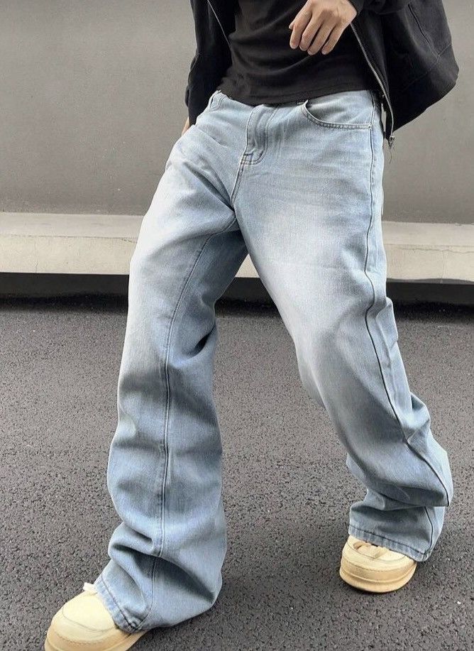 Jean Horiuchi x zai Stacked Denim Jeans Drip Hip Hop Size US 35 - 5 Thumbnail