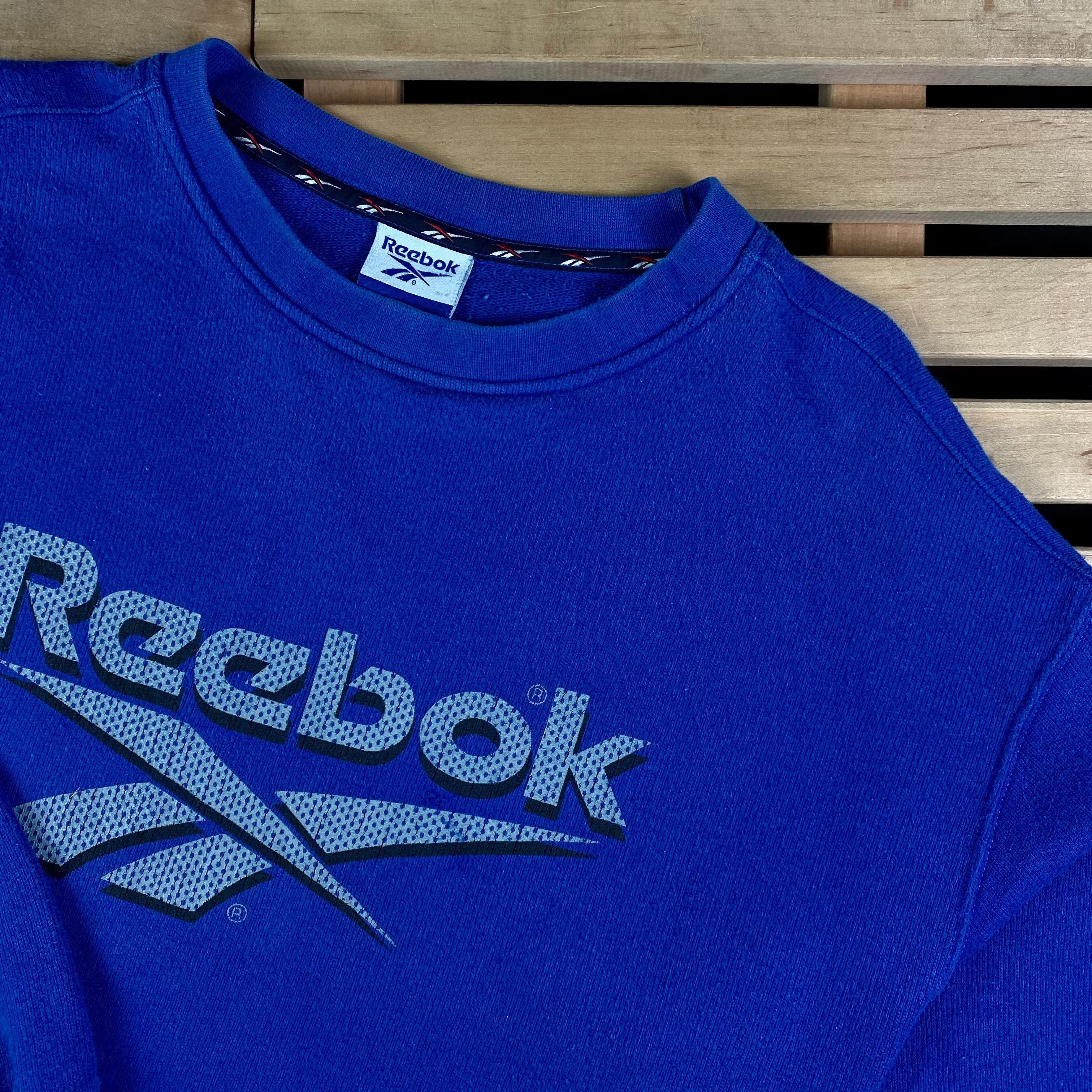 Reebok × Vintage Mens Vintage Sweatshirt Reebok Big Logo Size M Size US M / EU 48-50 / 2 - 2 Thumbnail