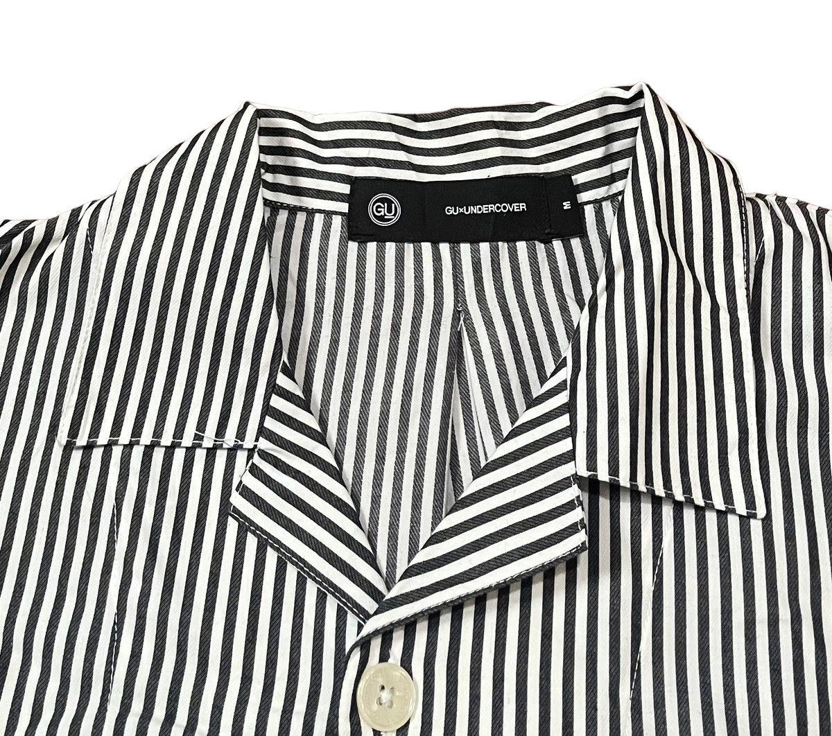 GU *FINAL DROP* Undercover x gu striped graphic camp shirt Size US M / EU 48-50 / 2 - 3 Thumbnail