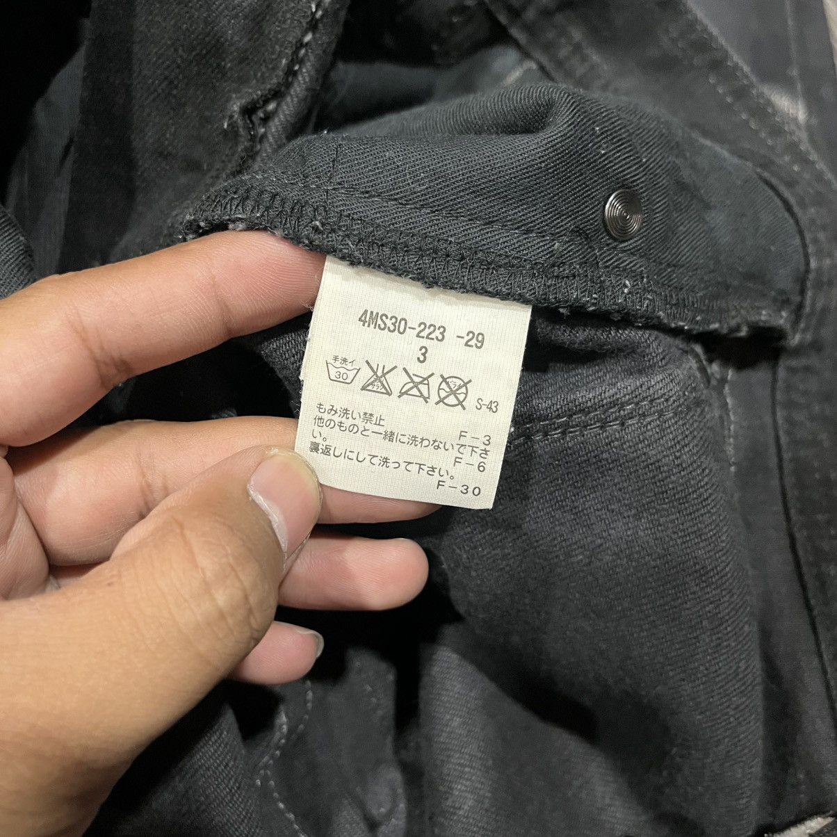 Black Barrett BlackBarret Jeans By Neil Barret Waxed Raw Denim Size US 33 - 11 Thumbnail