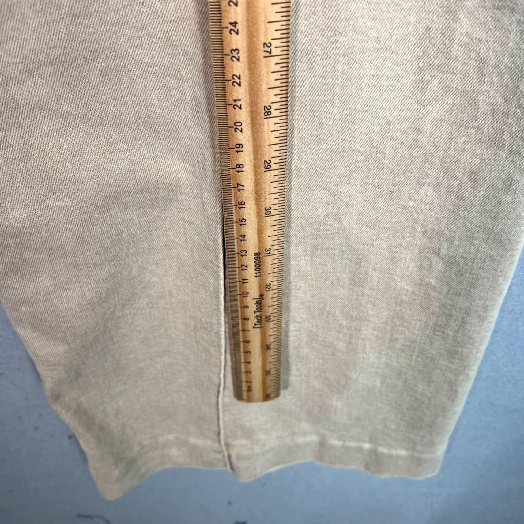 Zara Zara Womens Wide-Leg Jeans Size 14 Beige Cotton Blend 5-Pocket High Rise Size 36" / US 14 / IT 50 - 7 Thumbnail