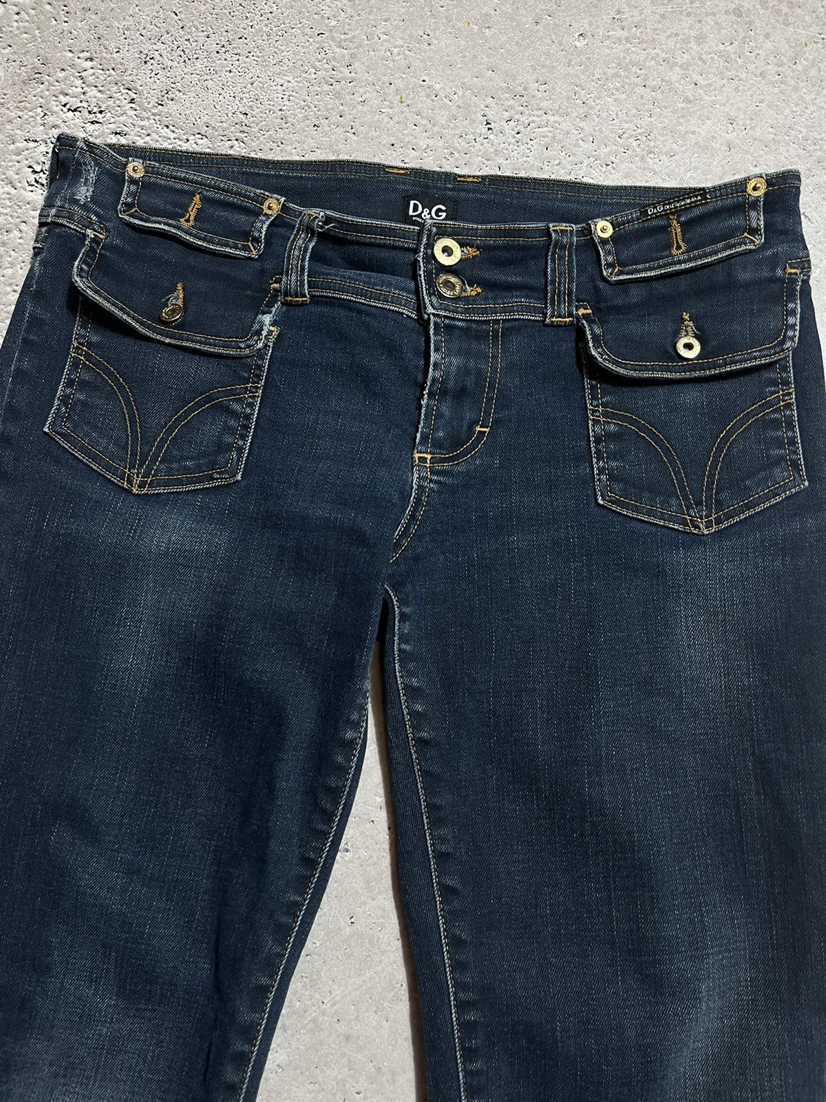 Dolce & Gabbana Vintage Dolce & Gabana Avant Garde Woman’s Jeans Pants Size 32" / US 10 / IT 46 - 2 Thumbnail