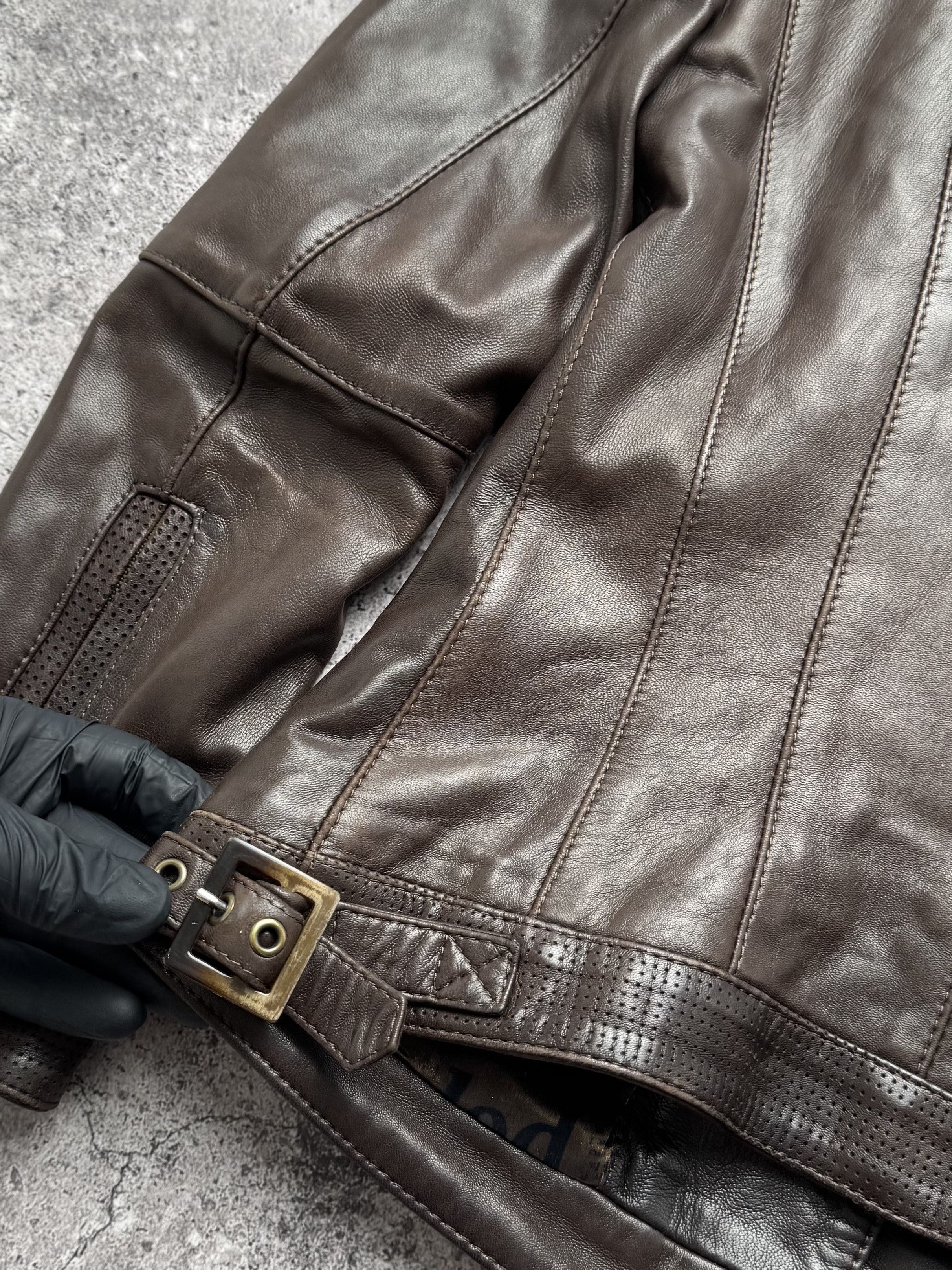 Vintage Vintage Leather Jacked With Zippers C5(V408)(E8) Size XS / US 0-2 / IT 36-38 - 11 Thumbnail