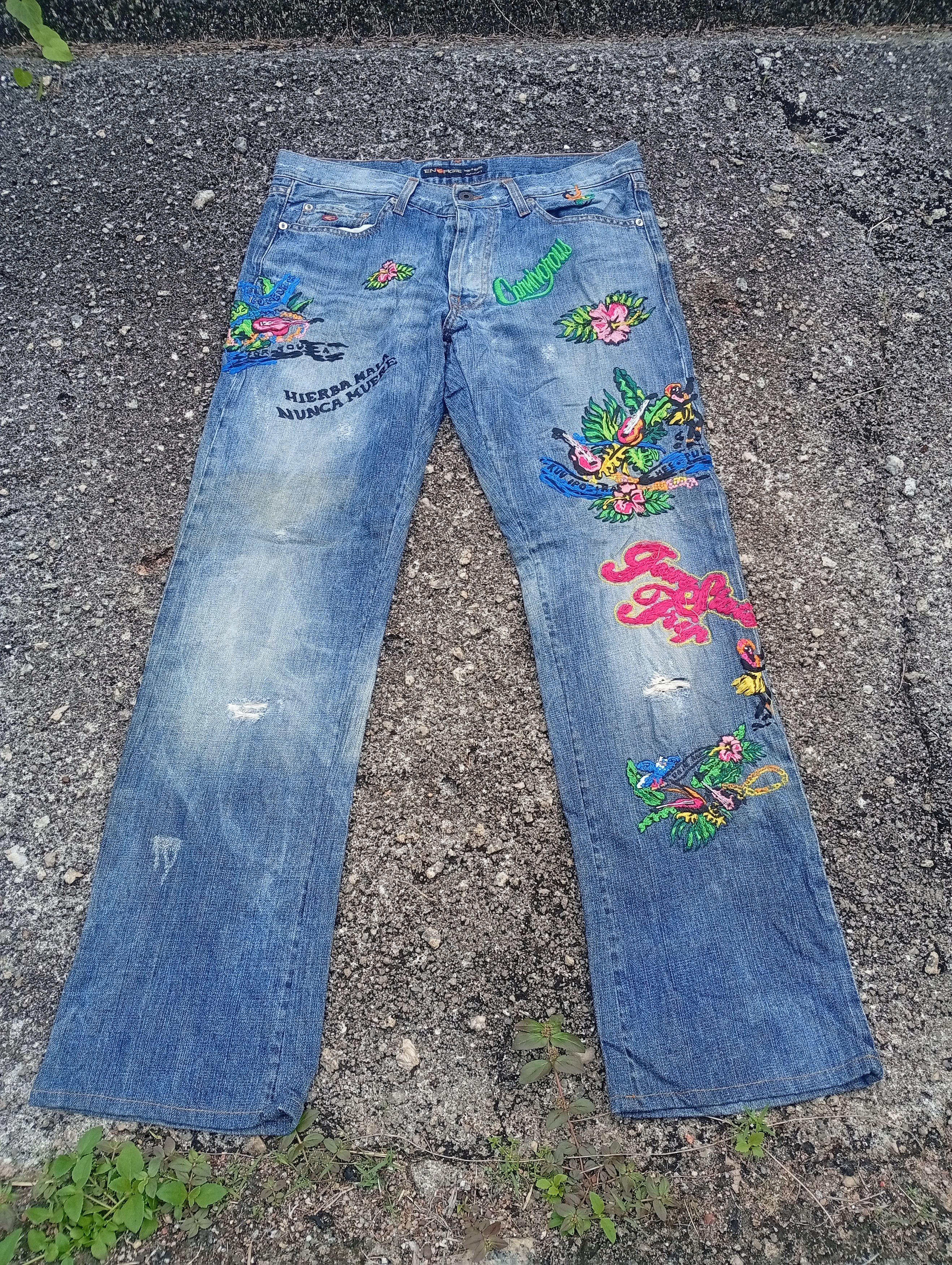 Japanese Brand Energie summer morris embroidery carnivor plants Size US 33 - 1 Thumbnail