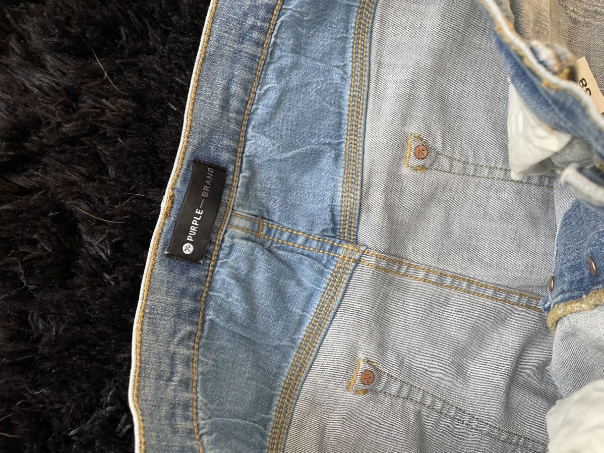 Purple Brand Purple Brand Distressed Blue Denim Size US 38 / EU 54 - 3 Thumbnail