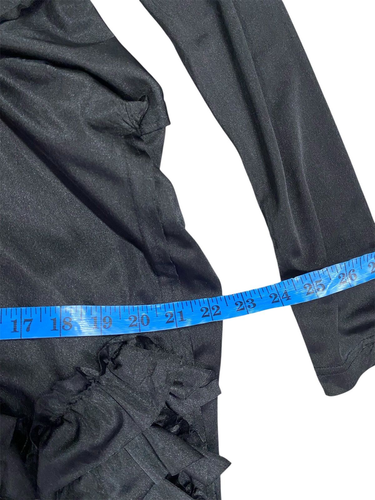 Comme des Garcons Vintage Comme Des Garçons long-sleeve ruffle-trim midi dress Size M / US 6-8 / IT 42-44 - 5 Thumbnail