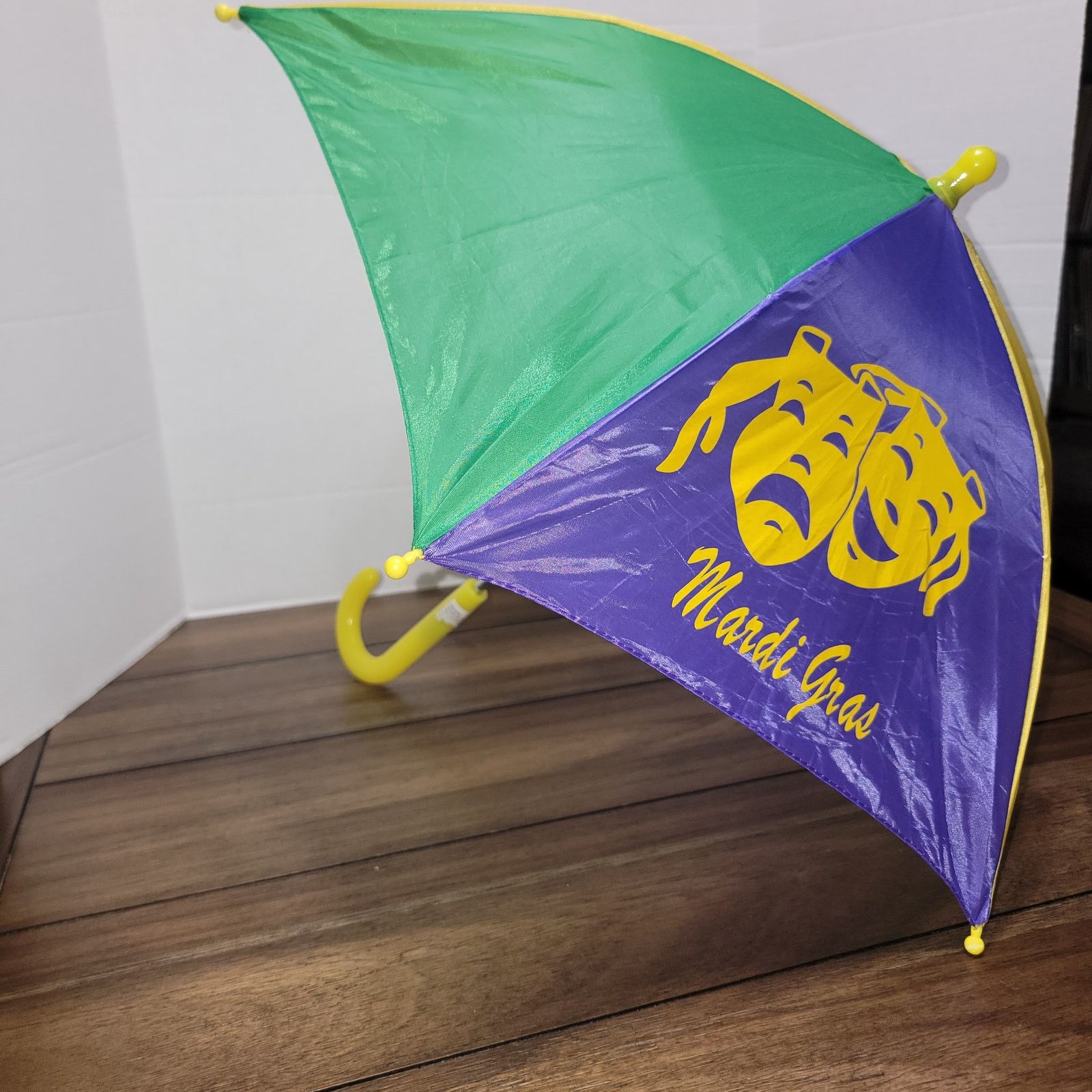 Other Mardi Gras Multicolor Mini Umbrella 20" Tall, 23" Diameter Size ONE SIZE - 4 Thumbnail