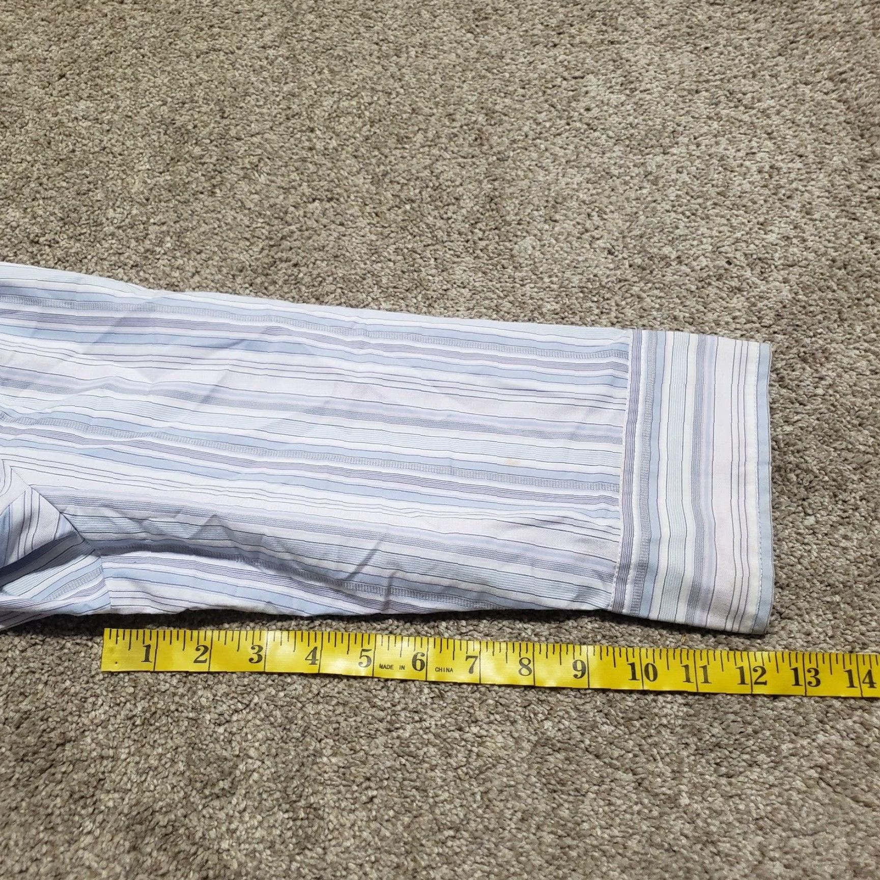 Merona Merona Shirt 3/4 Sleeve Button-Up Striped Top Women 18W Blue White Multicolor Casual Spring Summer Size XXL / US 16-18 / IT 52-54 - 7 Thumbnail