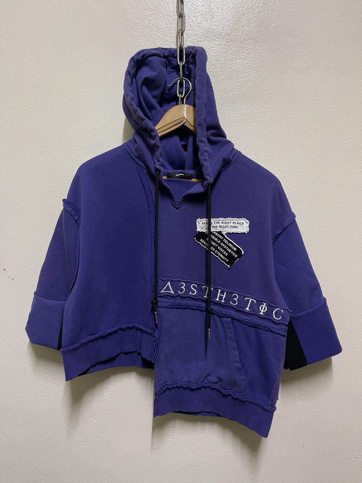 Diesel Diesel Asymmetrical Hybrid Hoodie Size M / US 6-8 / IT 42-44 - 1 Thumbnail