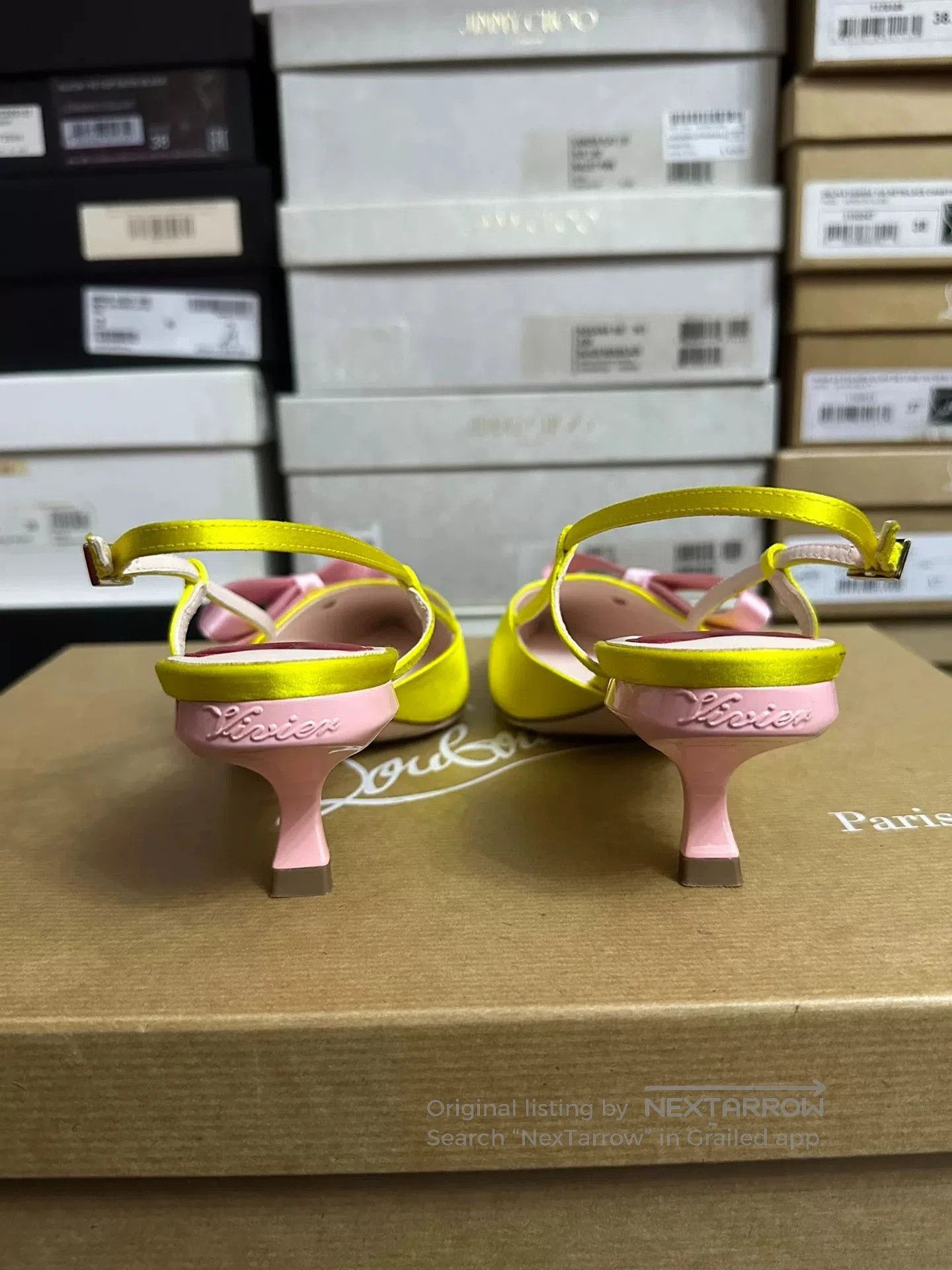 Roger Vivier Roger Vivier Yellow Bow Sandals. Size US 6.5 / IT 36.5 - 4 Thumbnail