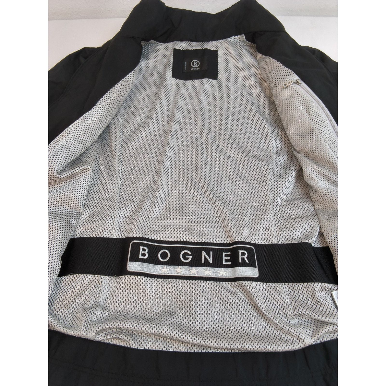Bogner Bogner Windbreaker Jacket Women's 8 Black Full Zip Mock Neck Size M / US 6-8 / IT 42-44 - 7 Thumbnail