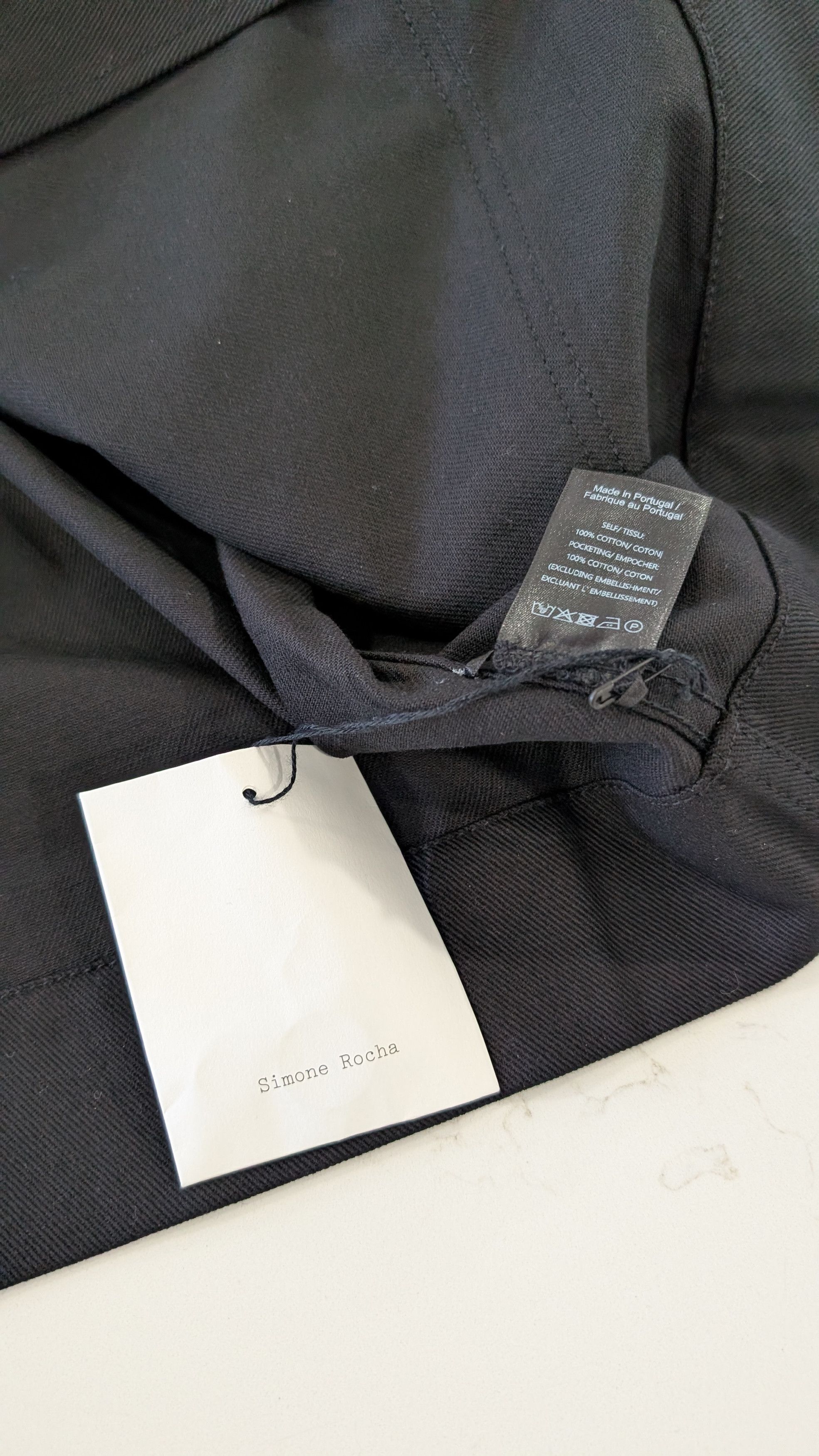 Simone Rocha Simone Rocha Mens Beaded Sailor Collar Workwear Jacket XL Size US XL / EU 56 / 4 - 11 Thumbnail