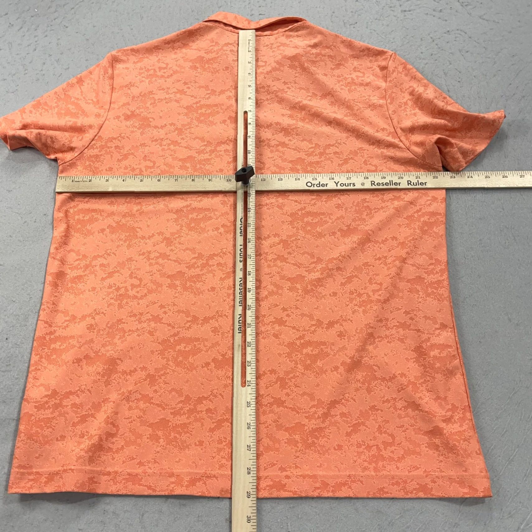 Adidas adidas Golf Polo Shirt Mens L Orange Camouflage AOP Top Polo Mens Orange Camouflage Adidas Golf Polo Size US L / EU 52-54 / 3 - 7 Thumbnail