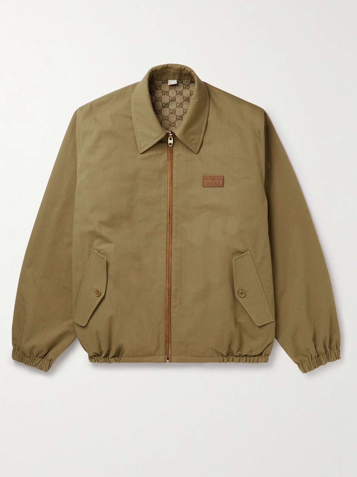 Gucci Reversible Suede Trimmed Ripstop and Cotton-Blend Jacket Size US M / EU 48-50 / 2 - 1 Thumbnail