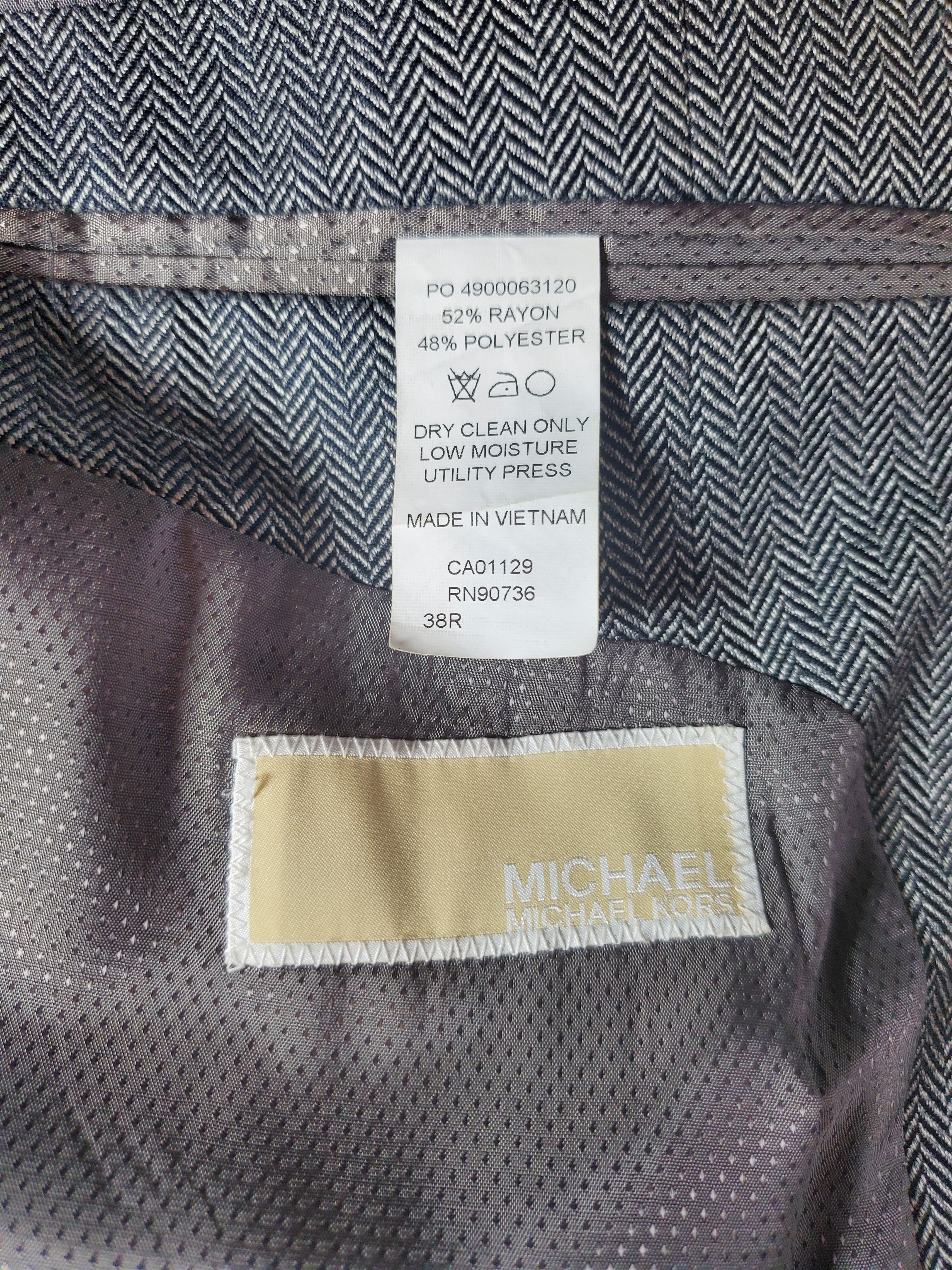 Michael Kors Michael Kors Herringbone Sport Coat - 38R - Like New! Size 38R - 3 Thumbnail