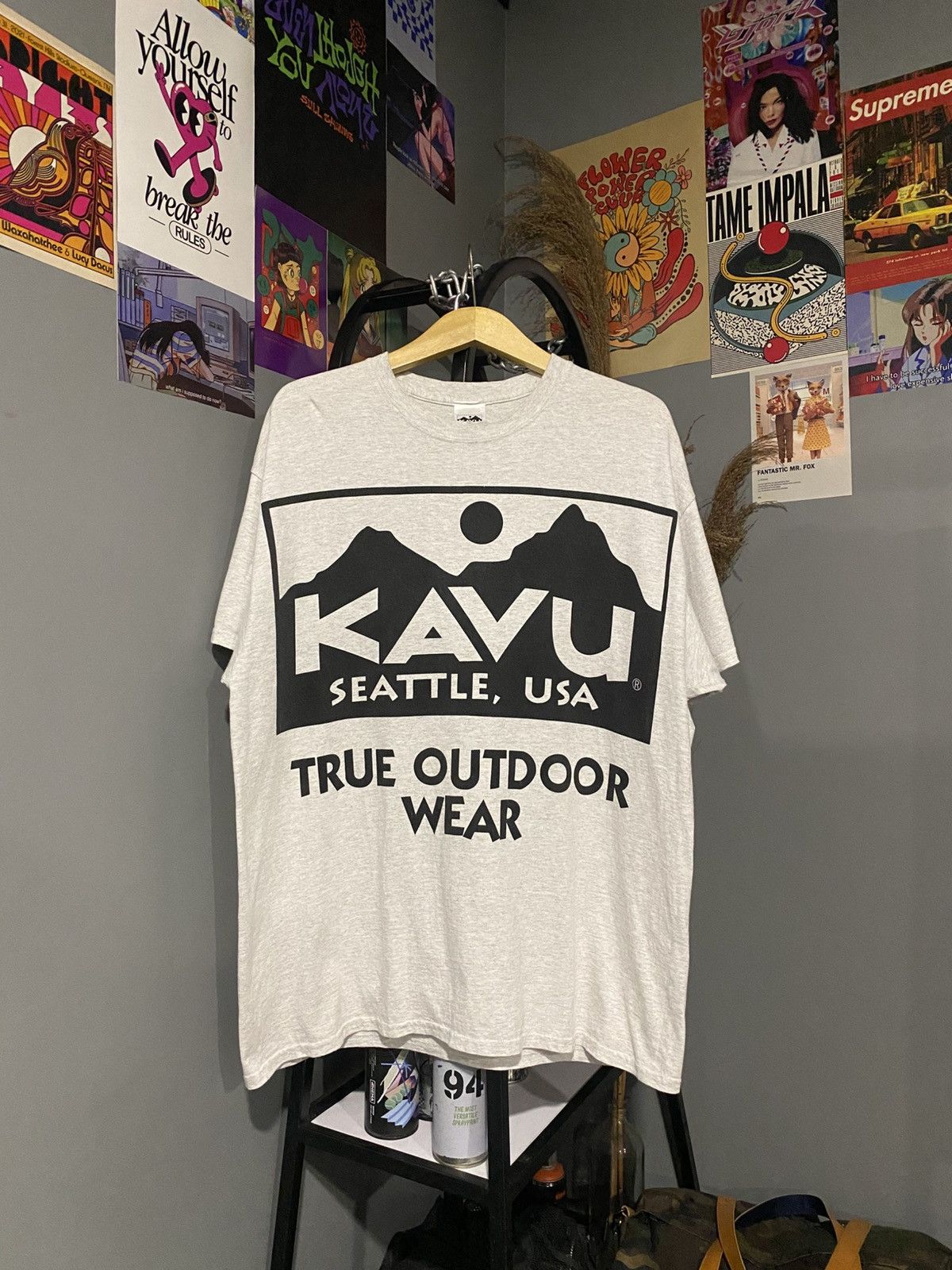 KAVU Vintage Kavu Seattle Usa Big Print Tshirt Size US XL / EU 56 / 4 - 1 Thumbnail