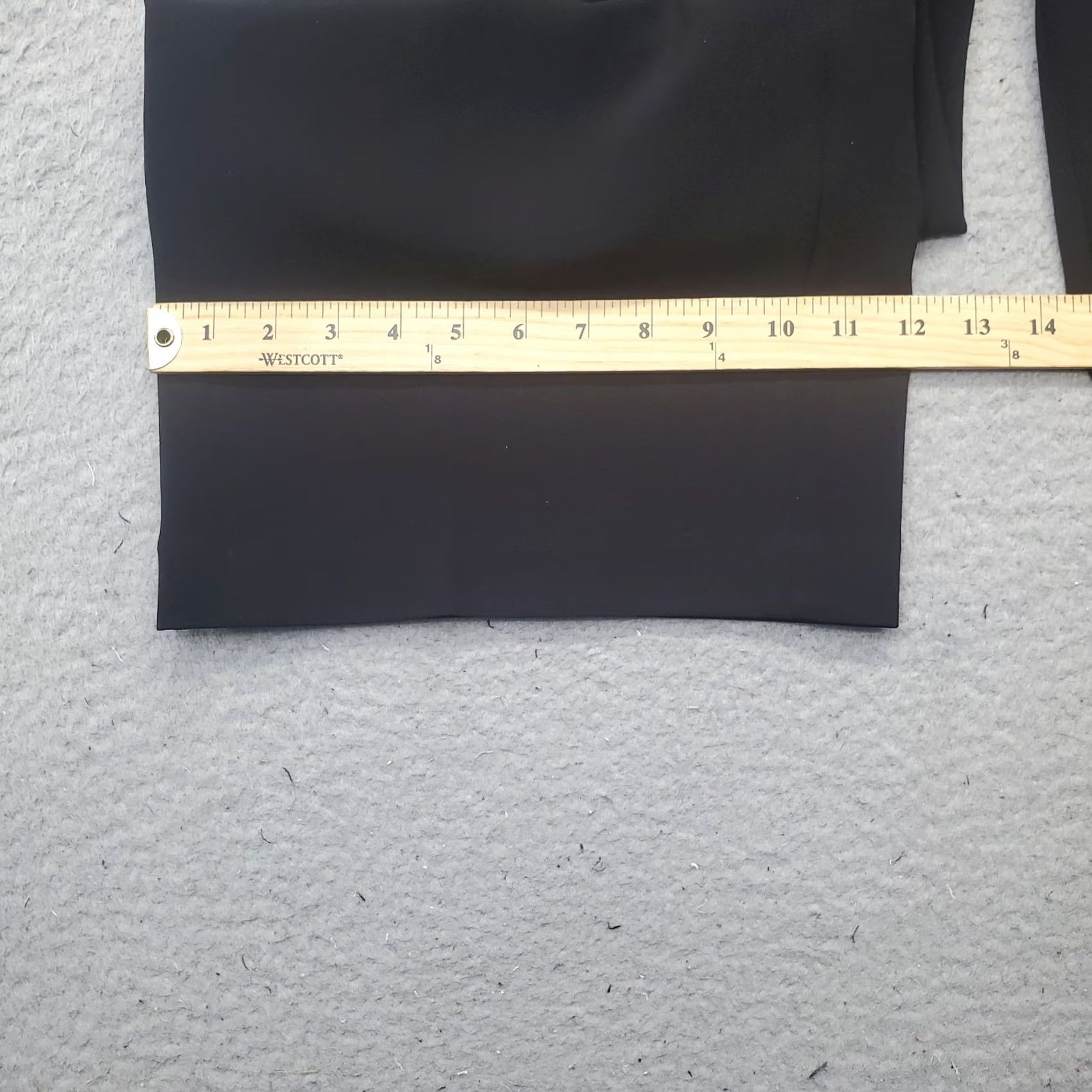 Vintage WIDE LEG Womens Size 10 Black Cropped Pants Pleated Tie Waist Classic Fit Accessories: Pockets, Stretch Size 32" / US 10 / IT 46 - 5 Thumbnail
