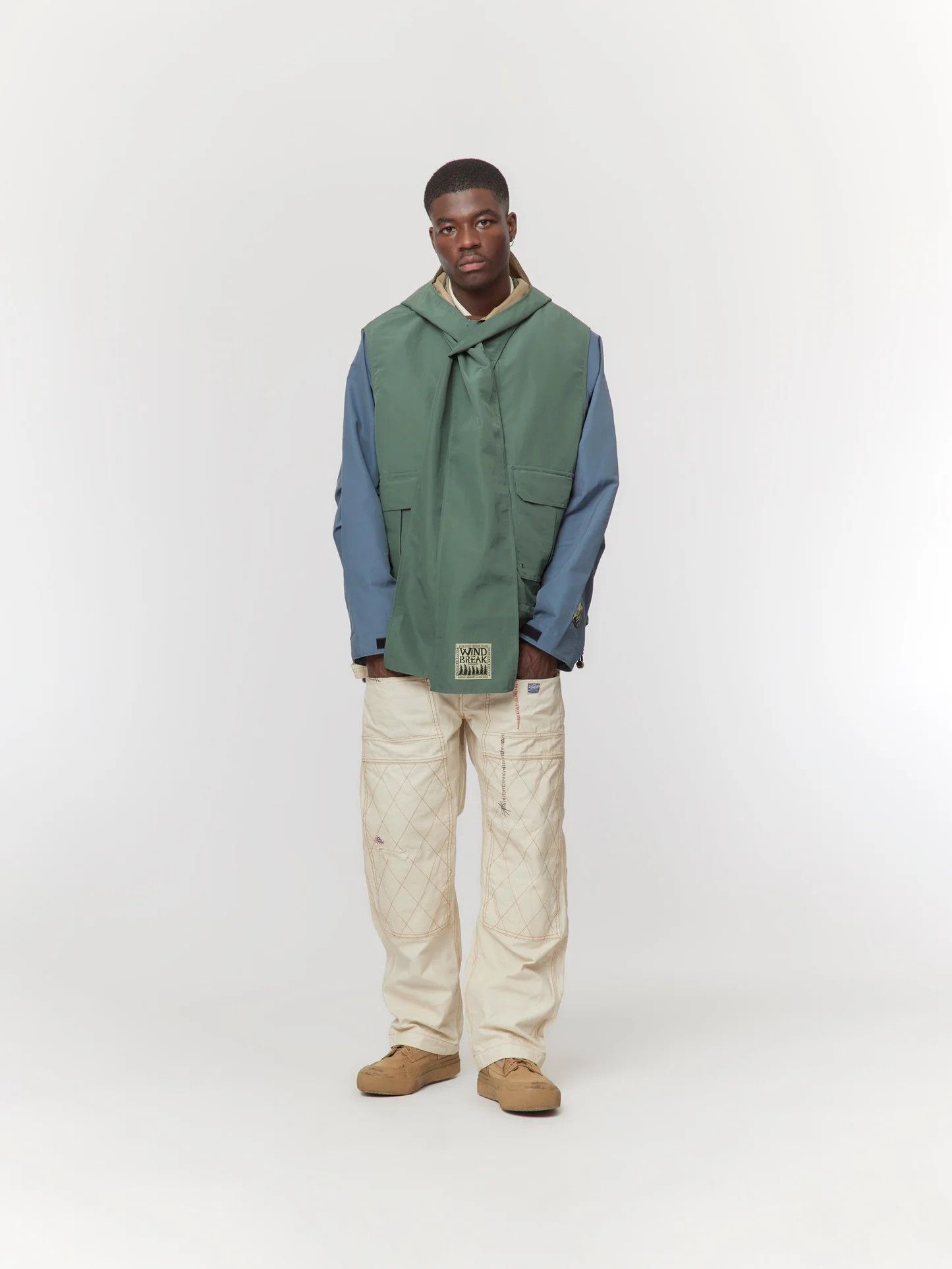 Kapital $781 Kapital 60/40 Cloth Hooded GALE Vest Size US XXL / EU 58 / 5 - 4 Thumbnail