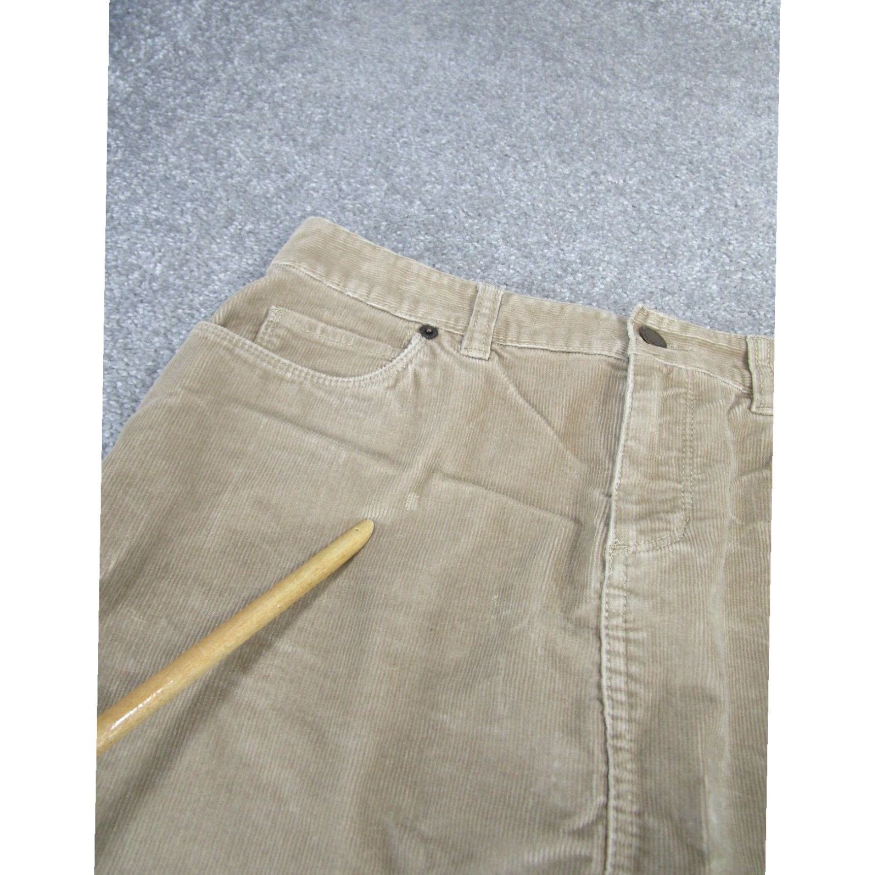 Vintage L.L.Bean Corduroy Skirt Women's Petite 6P Knee Length Brown Size 28" / US 6 / IT 42 - 2 Thumbnail