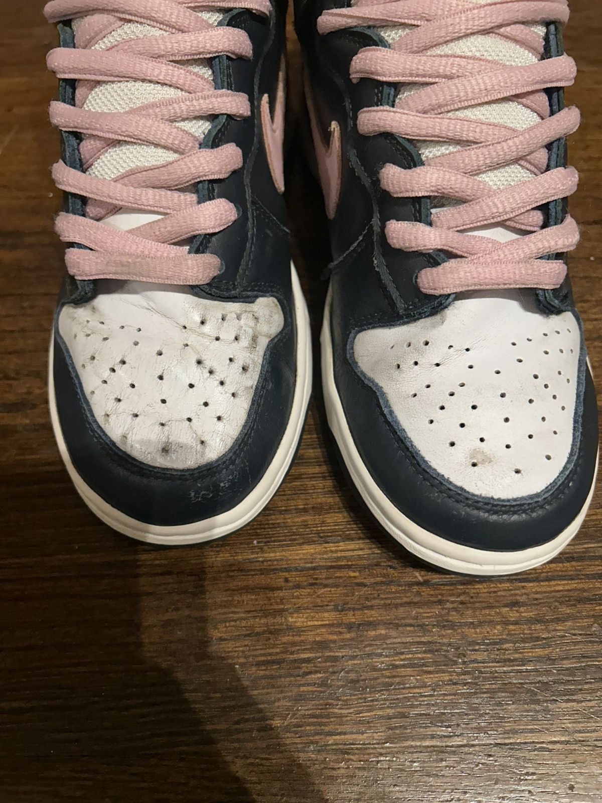 Nike SB Size 7 - Nike Dunk Pro SB High Shy Pink 2005 Size US 7 / EU 40 - 8 Thumbnail