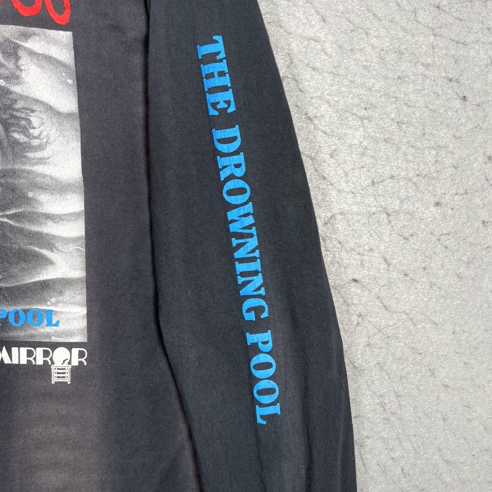 Vintage VINTAGE A1 90s Murina Rumble Dog The Drowing Pool Mock Neck T Shirt Adult XL Black Mens Size US XL / EU 56 / 4 - 6 Thumbnail