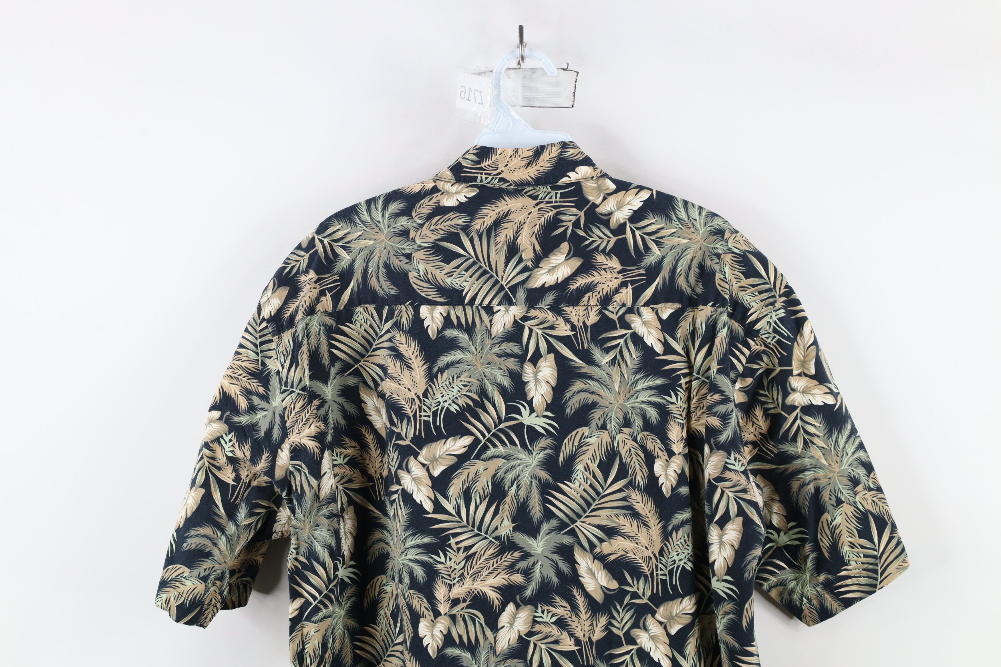 Pierre Cardin × Vintage Vtg 90s Pierre Cardin Palm Tree All Over Print Button Shirt Size US M / EU 48-50 / 2 - 8 Thumbnail