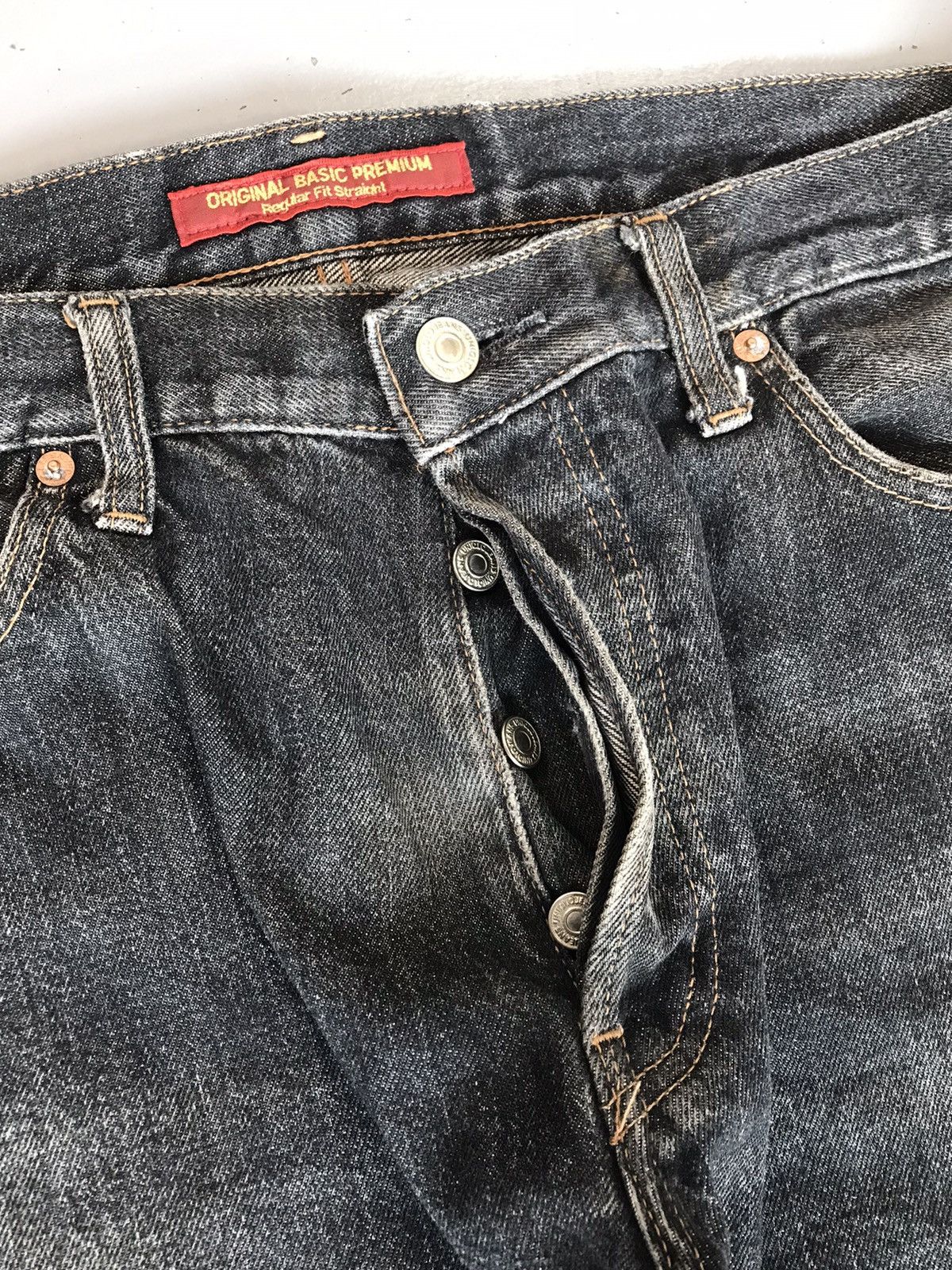 Uniqlo × Vintage Vintage Uniqlo sunfade straight fit denim pant Size US 36 / EU 52 - 5 Thumbnail