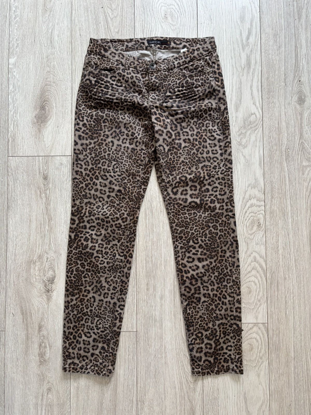 Designer Leopard print jeans M glamour Size 30" / US 8 / IT 44 - 9 Thumbnail