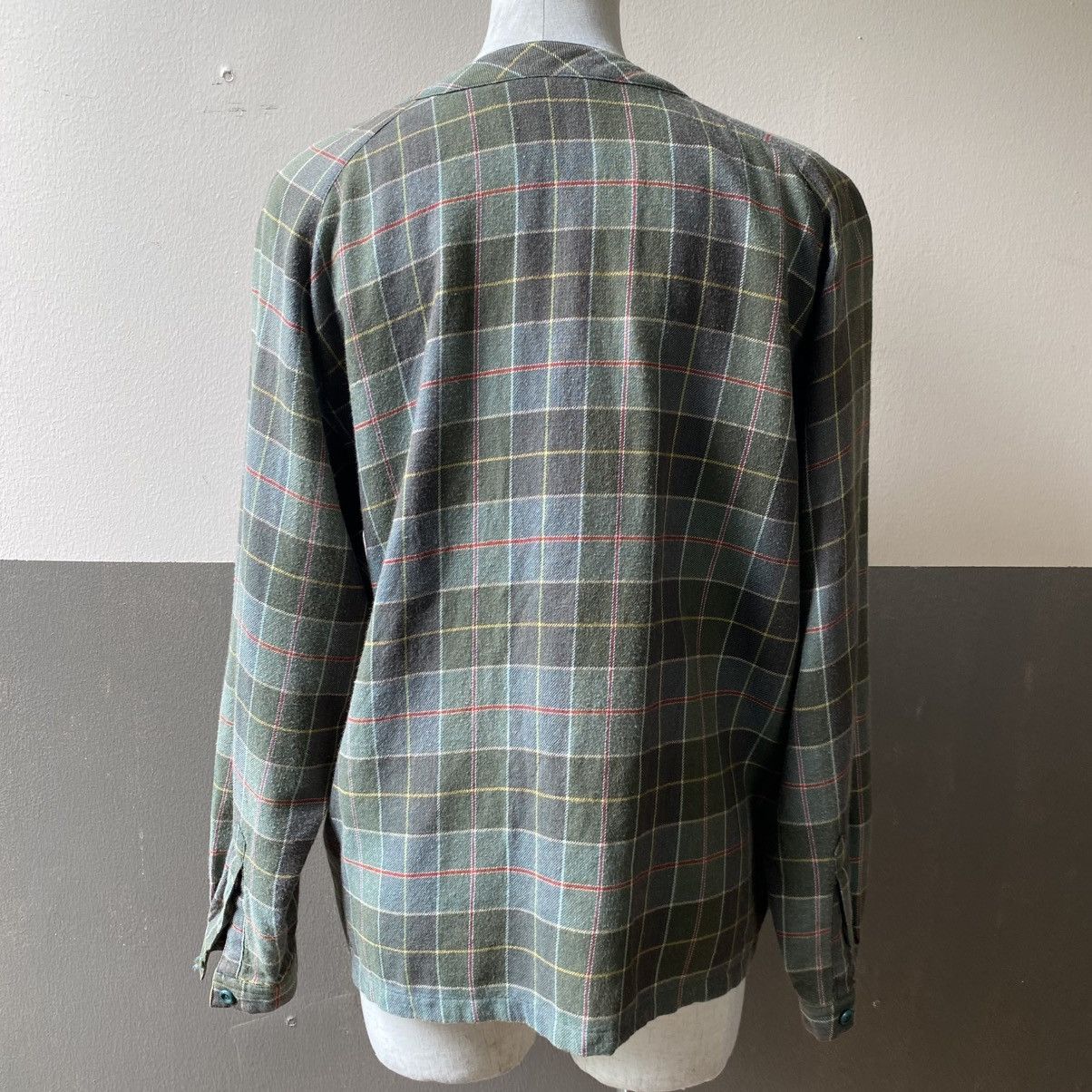 Dior Christian Dior Vintage Green Checkered Long Sleeve Shirt Size M / US 6-8 / IT 42-44 - 19 Thumbnail