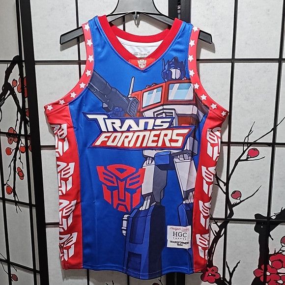 Transformers Optimus Prime Basketball Jersey Size Medium NWT