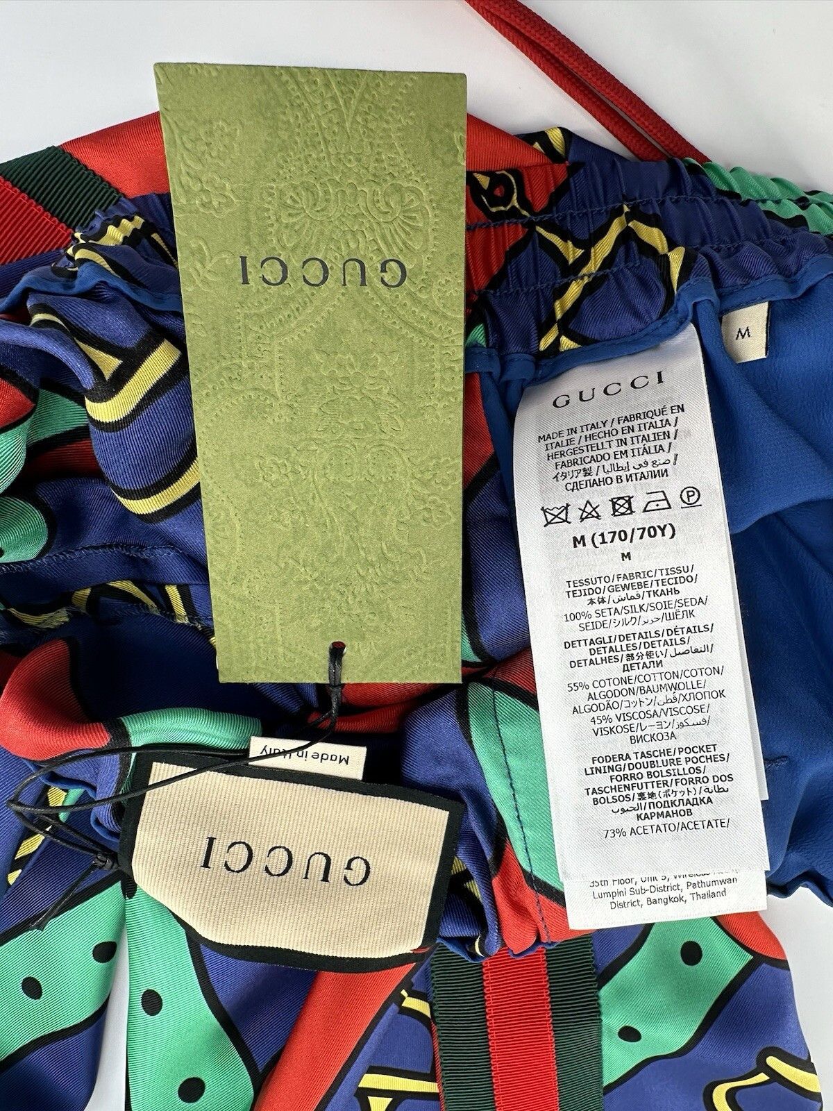 Gucci New Gucci Pants Woman's Silk Size-M Size 28" / US 6 / IT 42 - 11 Thumbnail