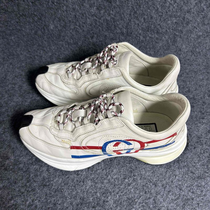 Gucci Gucci Run Leather Casual Low-Top Sneakers 0079 Size US 7 / EU 40 - 1 Thumbnail