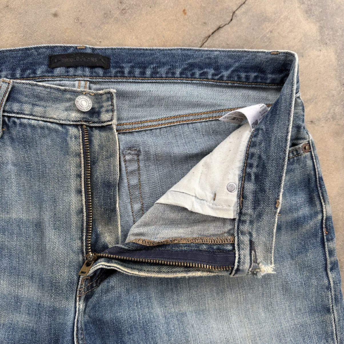 Japanese Brand VINTAGE JAPANESE FADED JEAN DENIM PANTS Size US 35 - 7 Thumbnail
