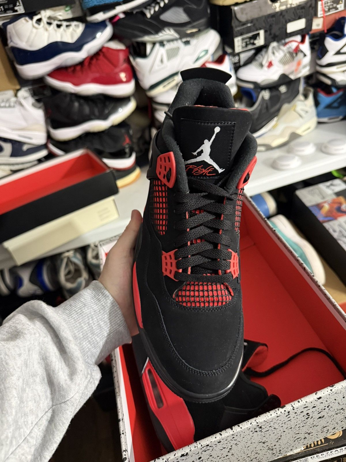 Jordan Brand Jordan retro 4 red thunder sz 12 Size US 12 / EU 45 - 2 Thumbnail