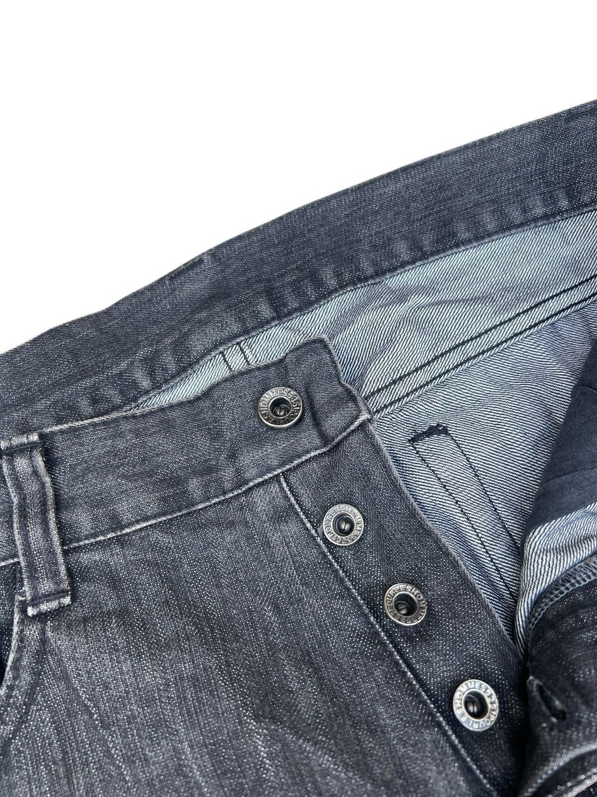 5351 POUR LES HOMMES 5351 Pour Les Hommes Black Denim Flare Jeans Size US 31 - 7 Thumbnail