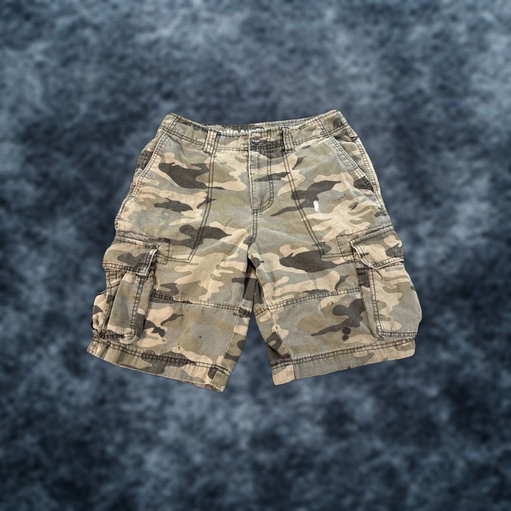 Mossimo VINTAGE Mossimo Cargo Shorts Mens 32 Beige Camouflage Cotton Pockets Military Ripstop 10in Inseam Size US 32 / EU 48 - 1 Thumbnail