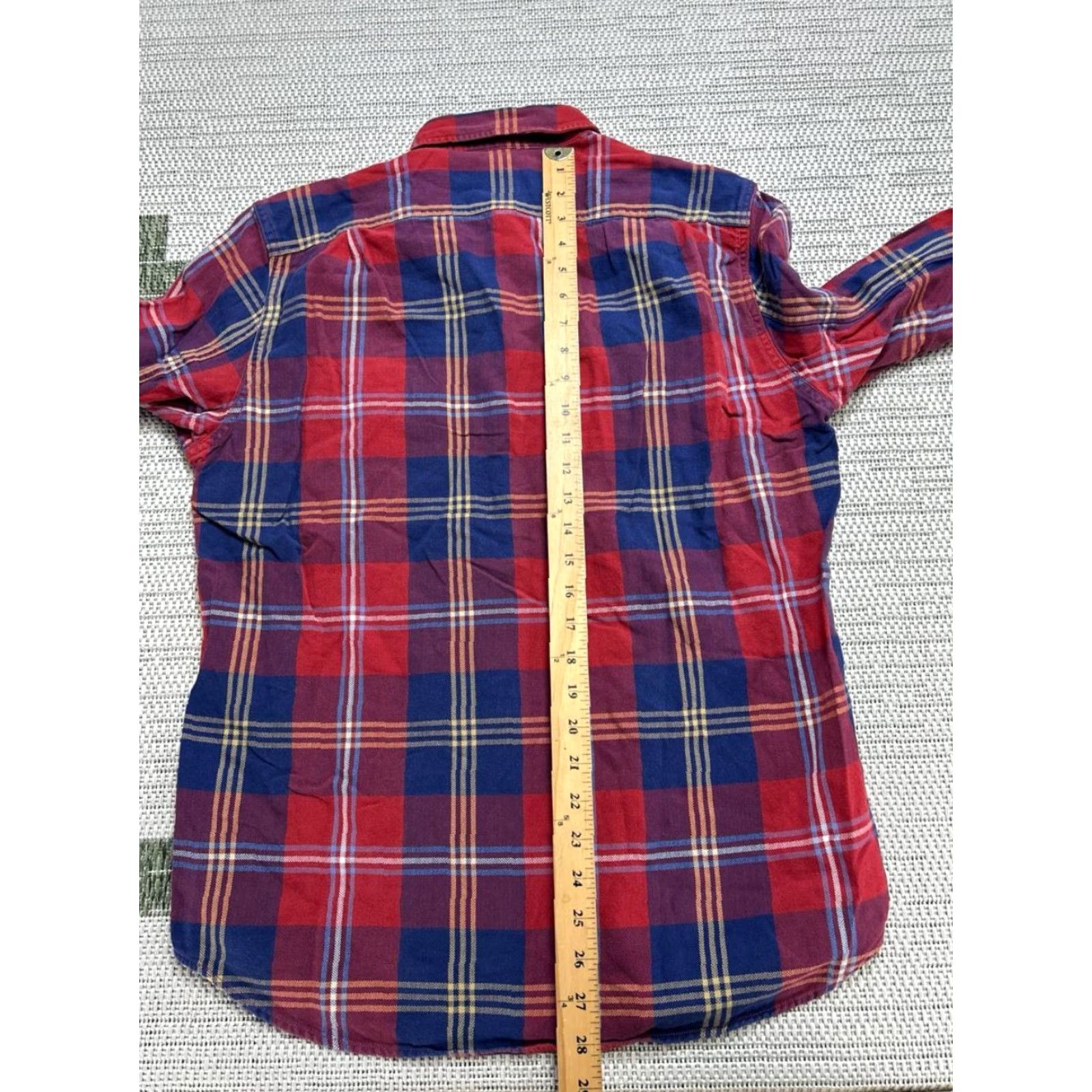 J.Crew J.Crew Shirt Mens Medium Red Blue Cotton Button Up Size US M / EU 48-50 / 2 - 7 Thumbnail