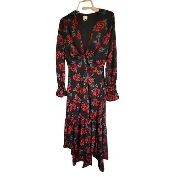 Other Dee Elly "Roma Rose" Twist-Front Floral Maxi Dress in size m Size M / US 6-8 / IT 42-44 - 1 Thumbnail