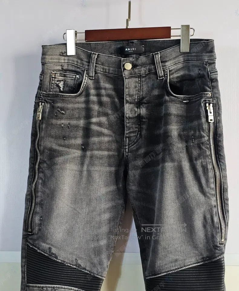 Amiri Amiri Motorcycle Jeans Size US 33 - 2 Thumbnail