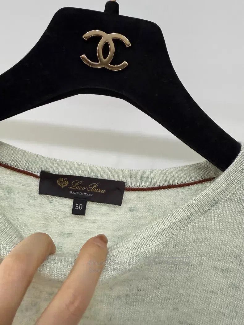 Loro Piana Loro Piana Silk Linen Ribbed Round Neck Wool Blended Knit Size US M / EU 48-50 / 2 - 3 Thumbnail