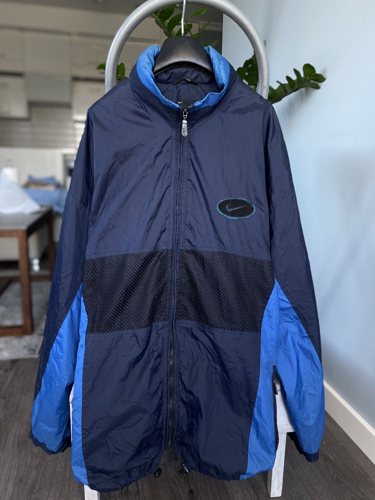 Nike × Vintage Nike Jacket Mens Large Blue Vintage Agassi Challenge Court Size US XL / EU 56 / 4 - 1 Thumbnail