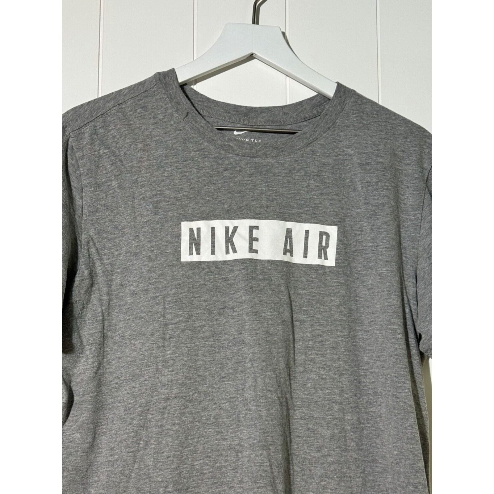 Nike Nike Air Men's Medium Logo Graphic Short Sleeve Tee Gray Size US M / EU 48-50 / 2 - 2 Thumbnail