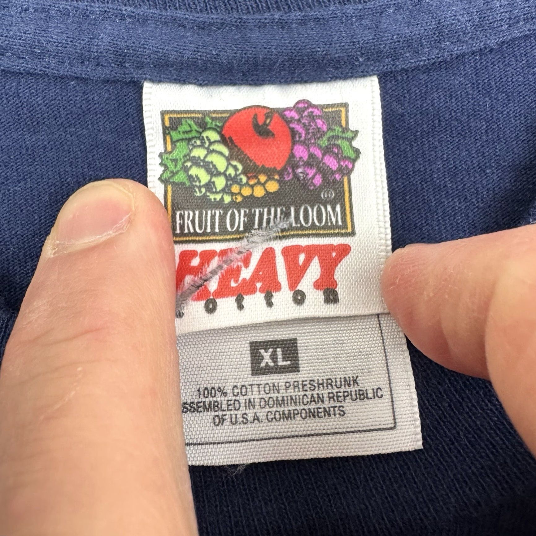 Fruit Of The Loom VINTAGE Biker Rally T Shirt Mens XL Blue 1999 Motorcycle Eagle 90s Fruit of the Loom Shirt Size US XL / EU 56 / 4 - 3 Thumbnail