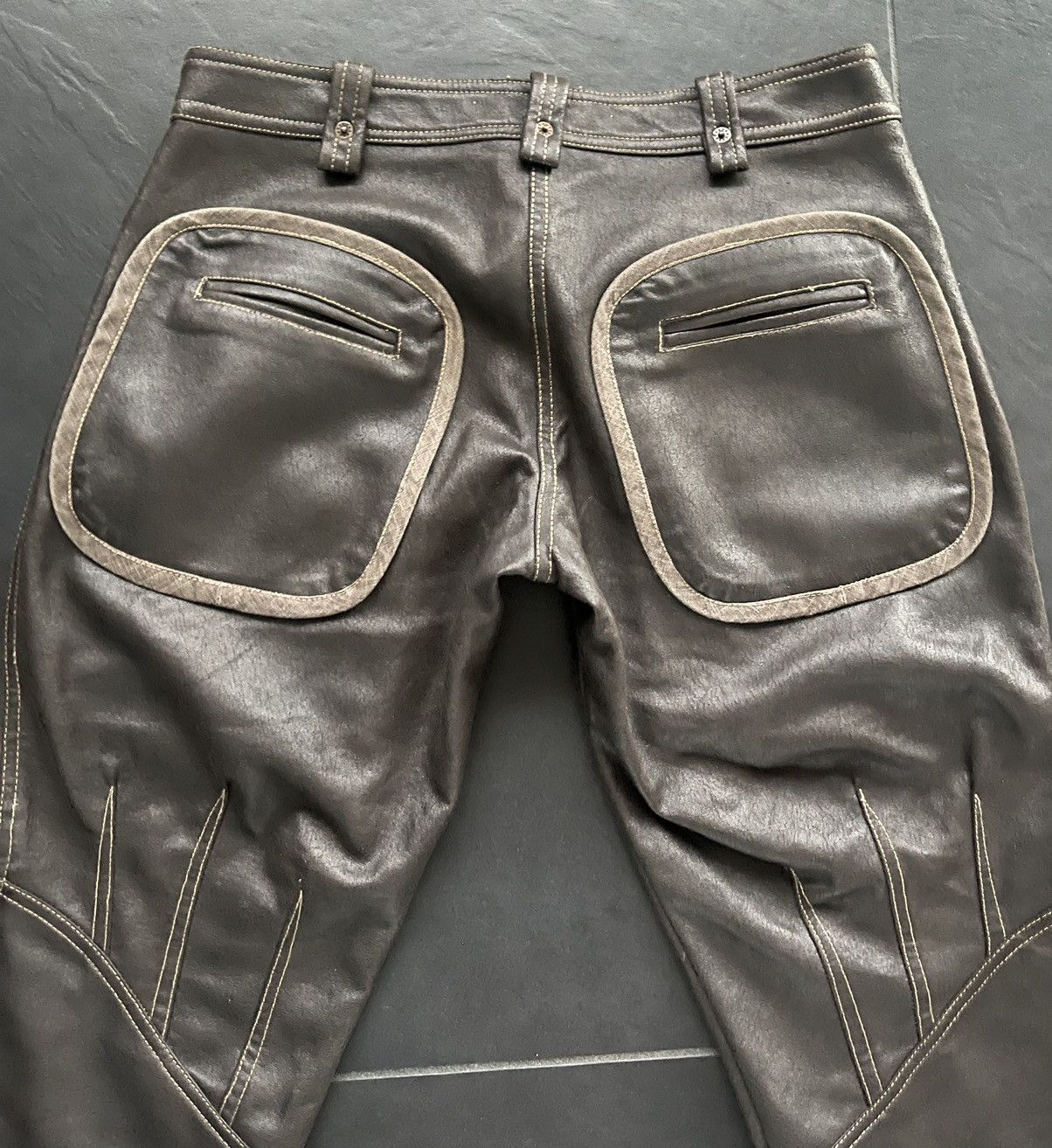 Leather × Vintage Carling in love bermuda in leather Size US 28 / EU 44 - 4 Thumbnail