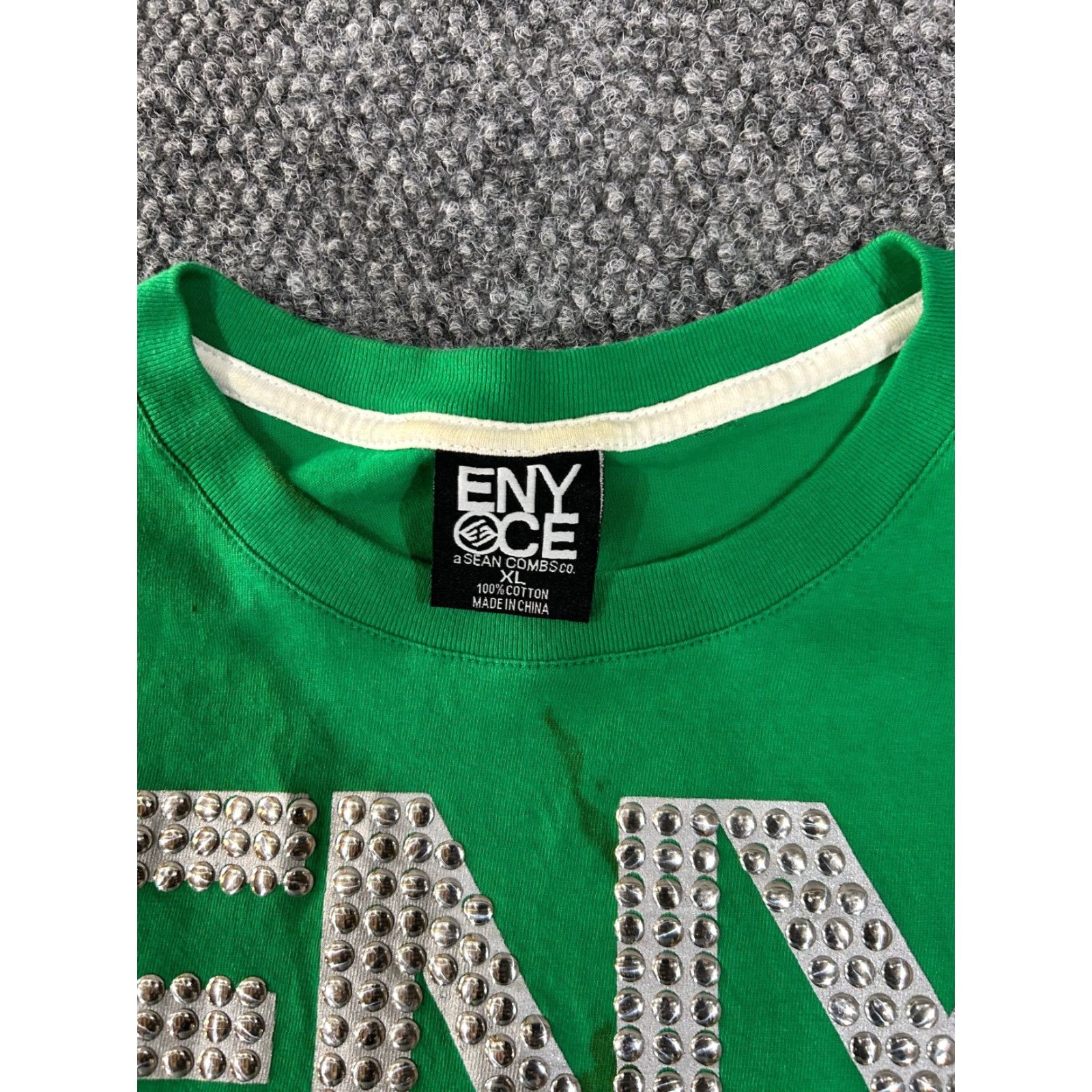 Enyce ENYCE T-Shirt Mens XL Green Hip Hop Logo Short Sleeve Crew Neck Vintage No Size US XL / EU 56 / 4 - 7 Thumbnail