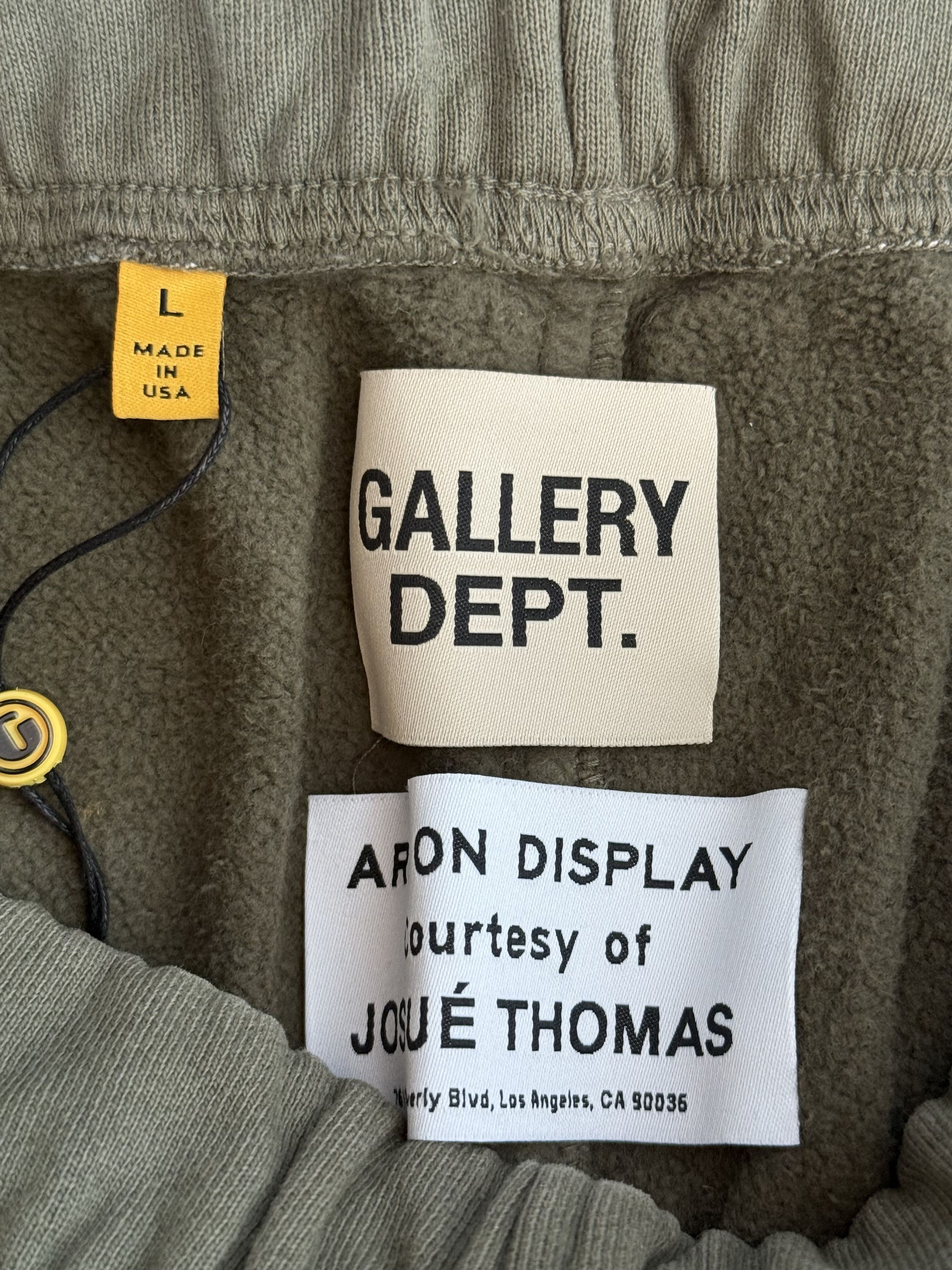 Gallery Dept. Gallery Dept Olive & Black Dept Logo Sweatpants Size US 34 / EU 50 - 3 Thumbnail