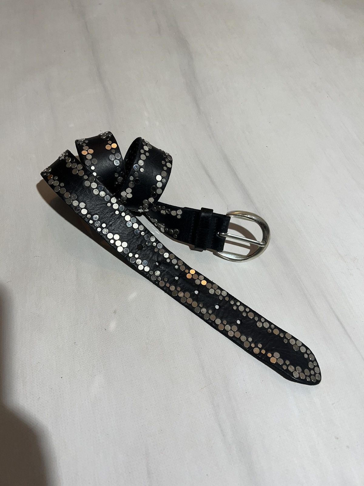 Hysteric Glamour × If Six Was Nine × Vintage Y2K Vintage Leather Belt BB Simon Style Size ONE SIZE - 3 Thumbnail