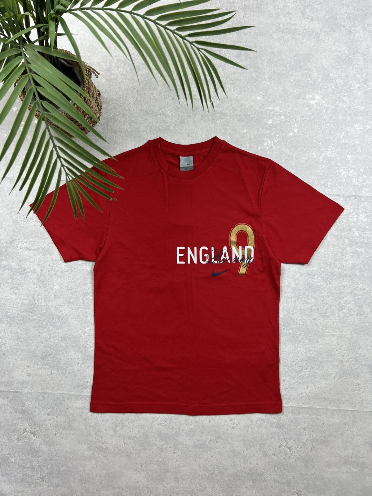 Nike NWT 00s Nike England Rooney Vintage Y2K Soccer Retro T-Shirt Size US S / EU 44-46 / 1 - 1 Thumbnail