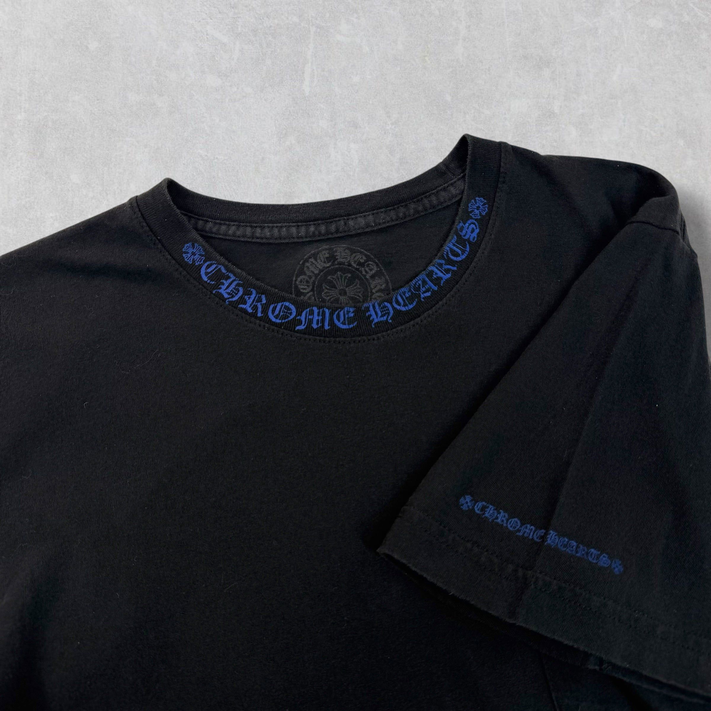 Chrome Hearts Chrome Hearts Blue Neck Logo Tee M Size US M / EU 48-50 / 2 - 3 Thumbnail